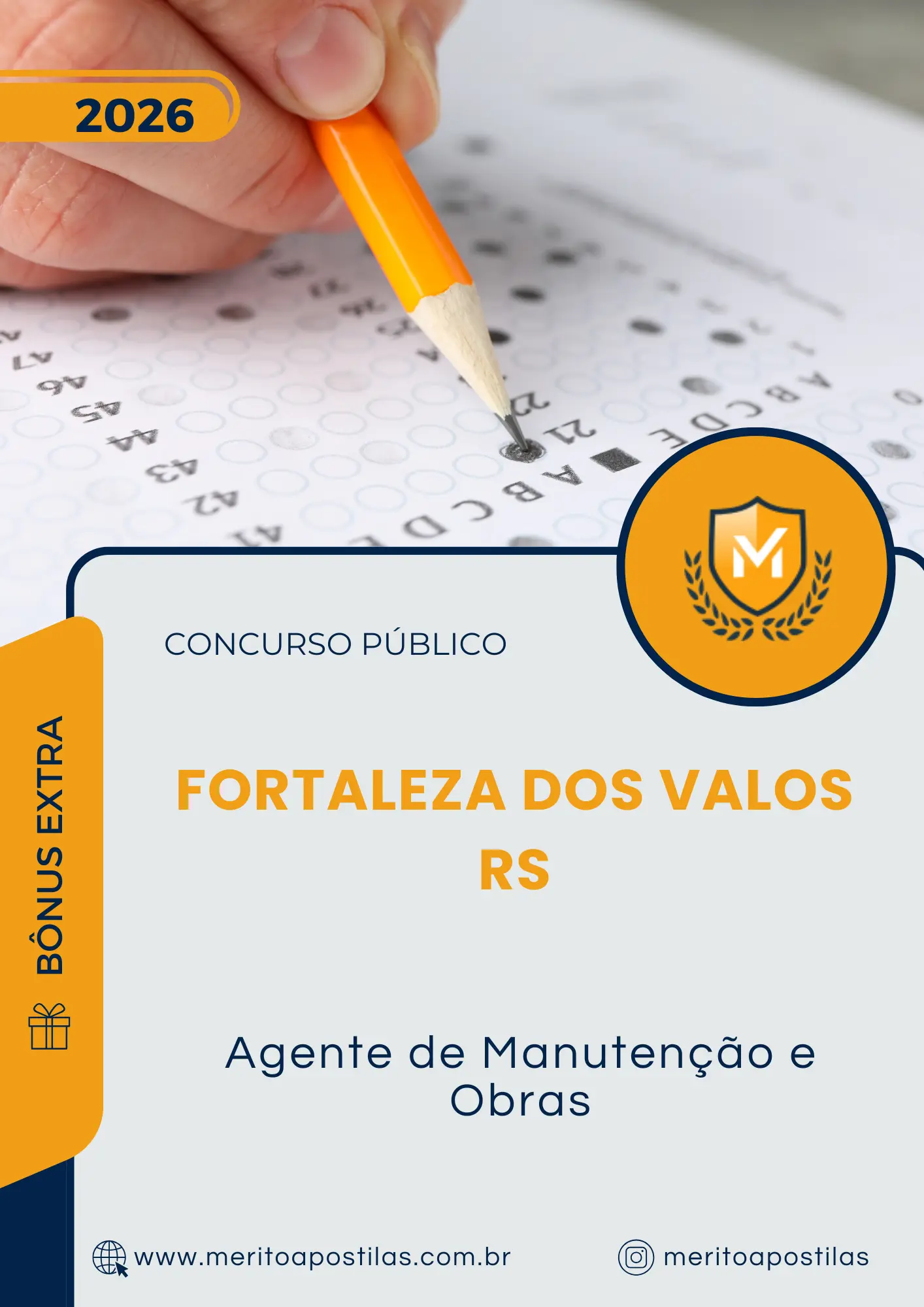 Apostila Agente de Manutenção e Obras Prefeitura de Fortaleza dos Valos RS 2026