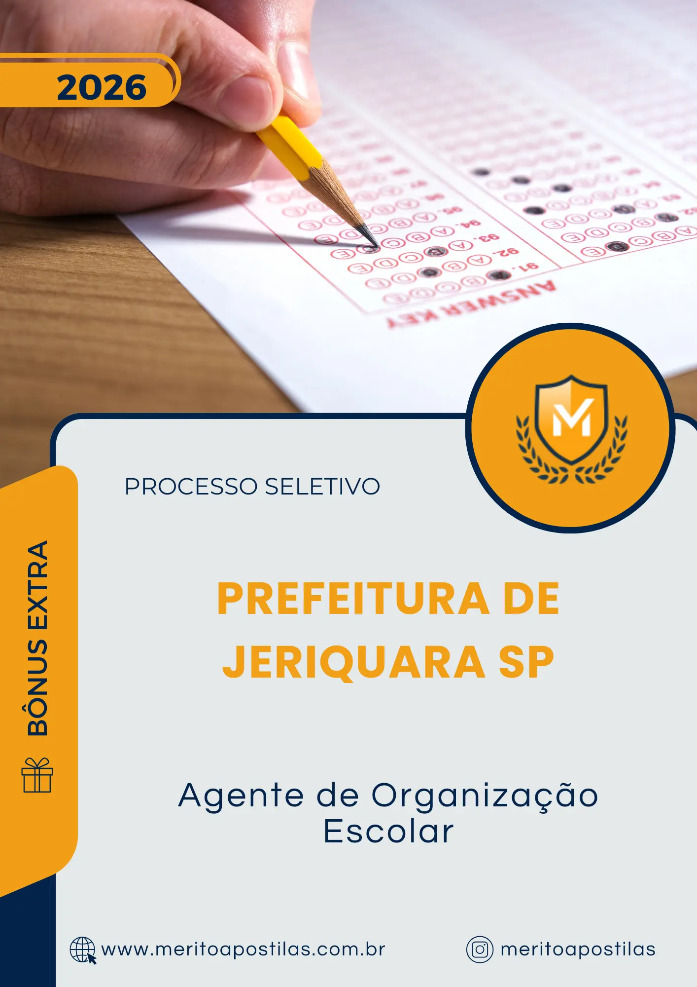 Apostila Agente de Organização Escolar Prefeitura de Jeriquara SP 2026