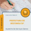 Apostila Ajudante De Serviços Gerais Prefeitura de Restinga SP 2026