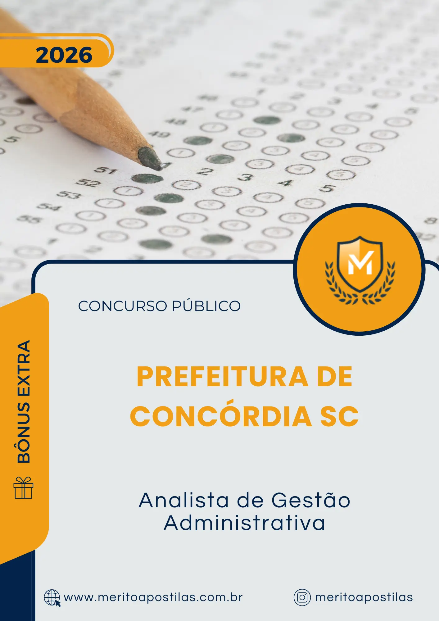 Apostila Analista de Gestão Administrativa Prefeitura de Concórdia SC 2026