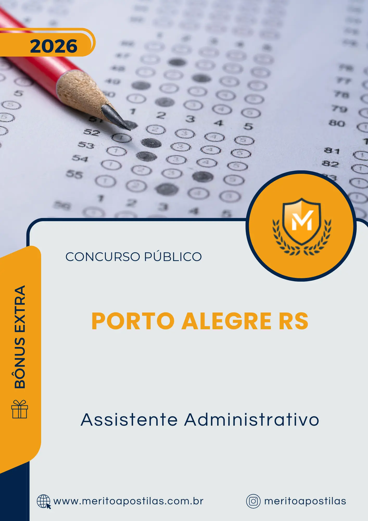 Apostila Assistente Administrativo Prefeitura de Porto Alegre RS 2026