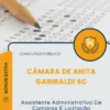 Apostila Assistente Administrativo De Compras E Licitação Câmara de Anita Garibaldi SC 2026