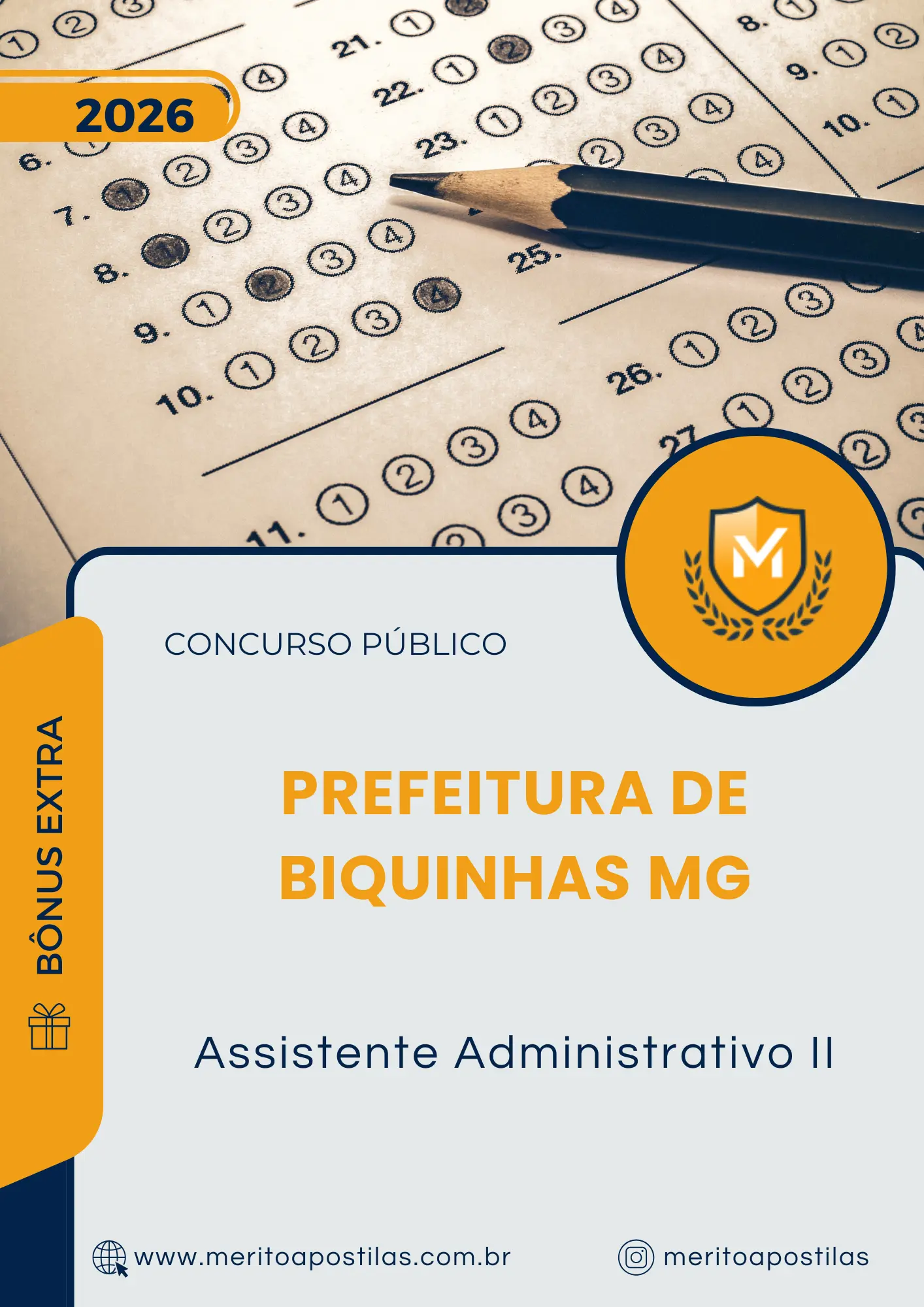 Apostila Assistente Administrativo II Prefeitura de Biquinhas MG 2026
