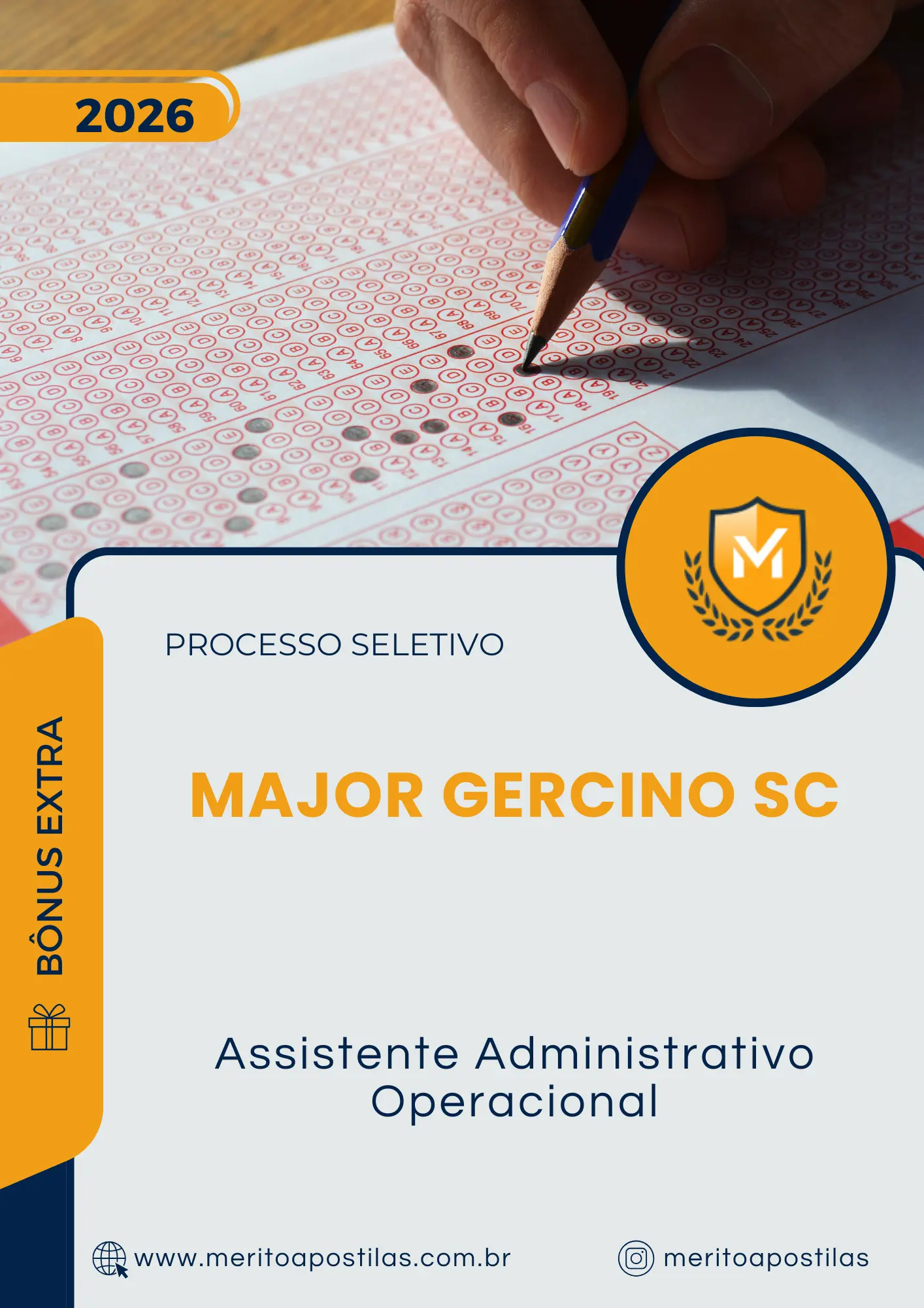 Apostila Assistente Administrativo Operacional Prefeitura de Major Gercino SC 2026