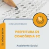 Apostila Assistente Social Prefeitura de Concórdia SC 2026