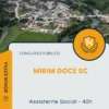 Apostila Assistente Social 40h Prefeitura de Mirim Doce SC 2026