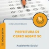Apostila Assistente Social Prefeitura de Cerro Negro SC 2026