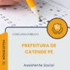 Apostila Assistente Social Prefeitura de Catende PE 2026