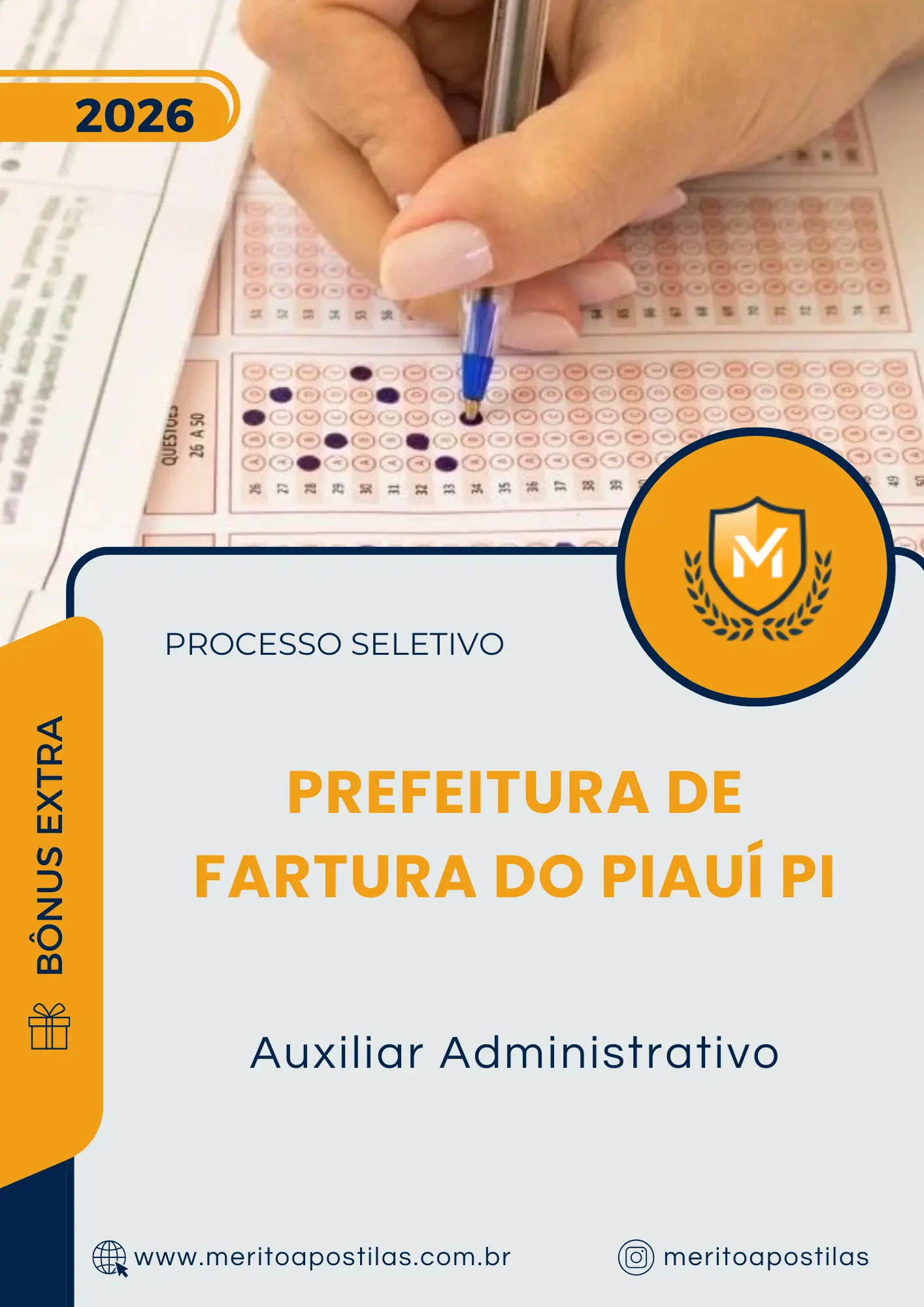 Apostila Auxiliar Administrativo Prefeitura de Fartura do Piauí PI 2026