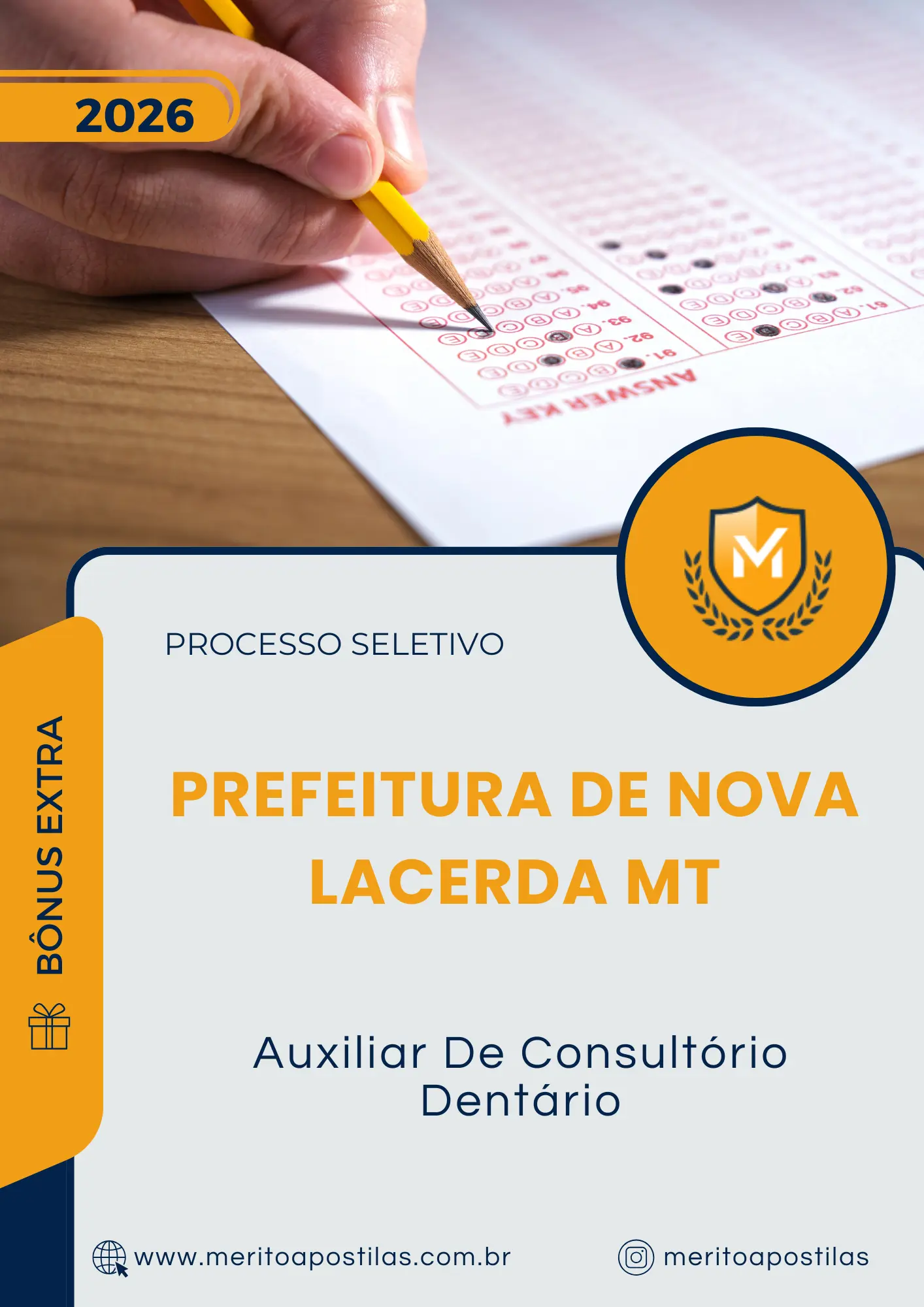 Apostila Auxiliar De Consultório Dentário Prefeitura de Nova Lacerda MT 2026