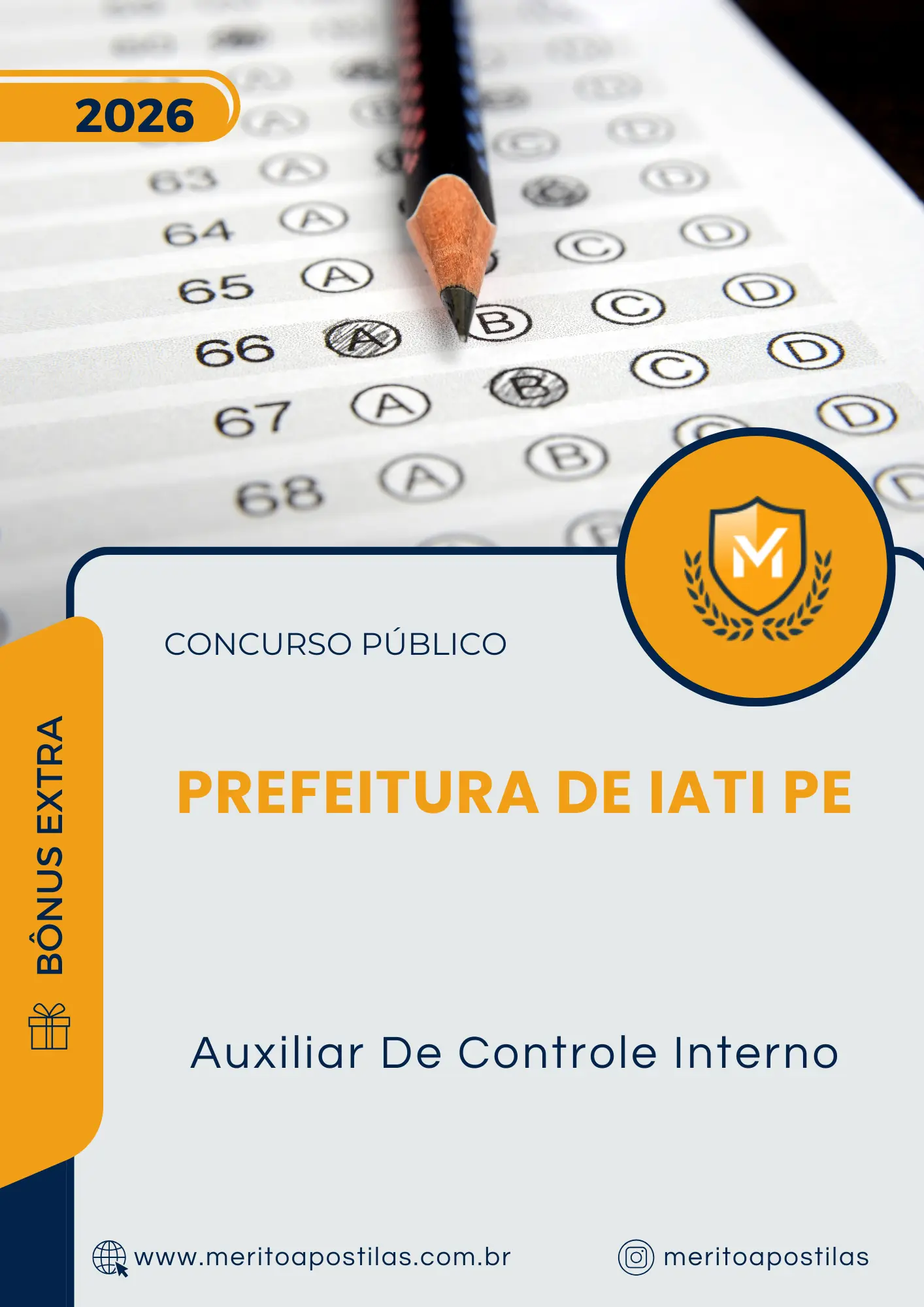 Apostila Auxiliar De Controle Interno Prefeitura de Iati PE 2026
