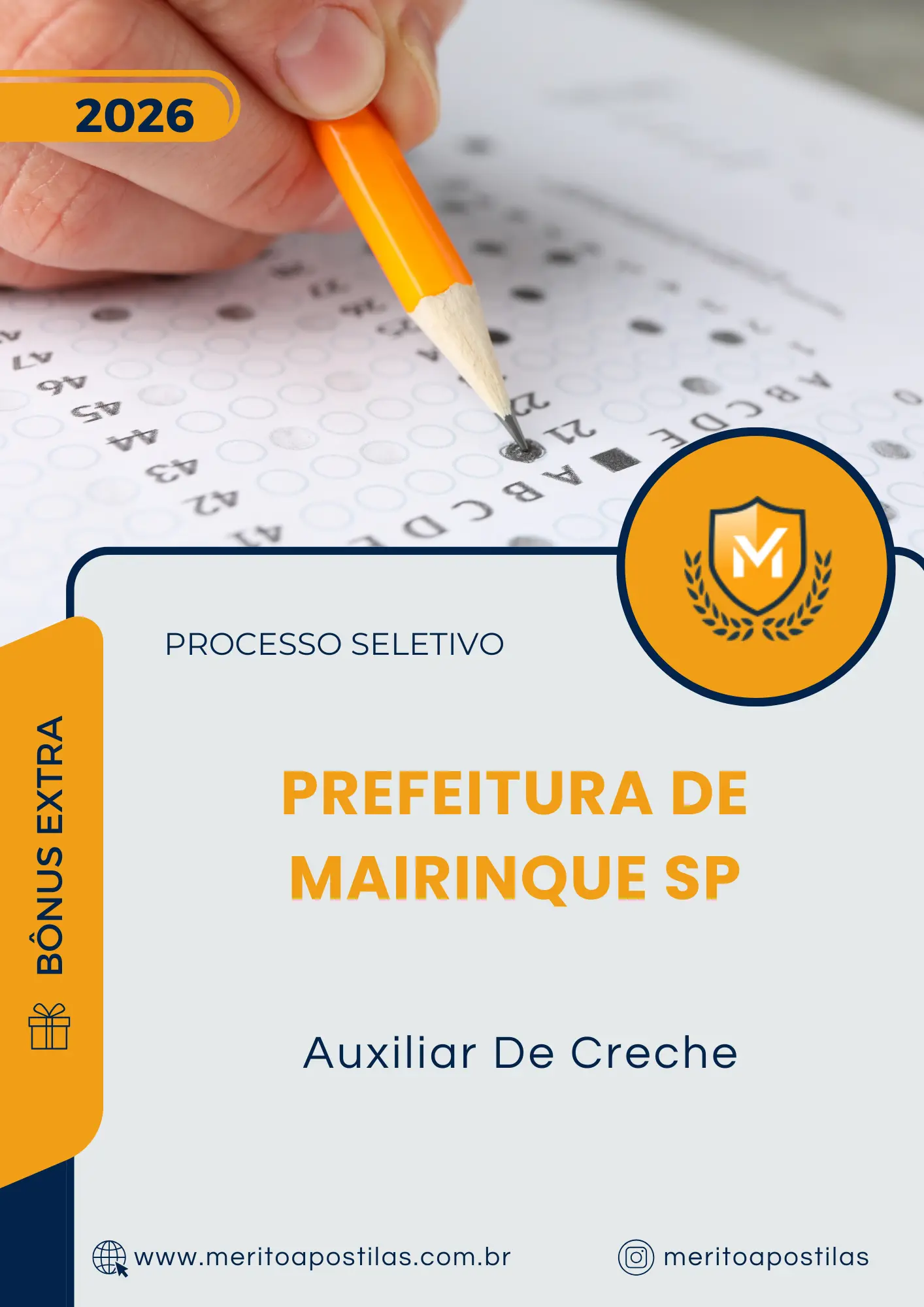Apostila Auxiliar De Creche Prefeitura de Mairinque SP 2026