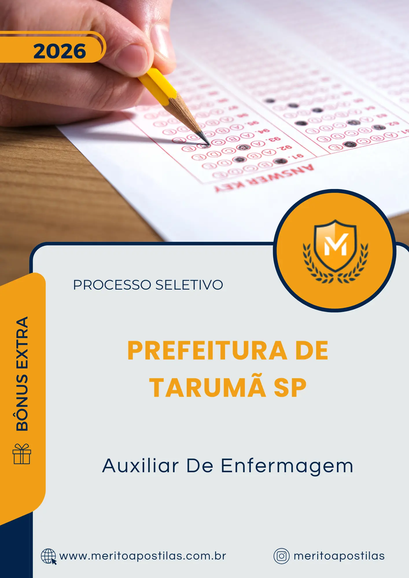 Apostila Auxiliar De Enfermagem Prefeitura de Tarumã SP 2026