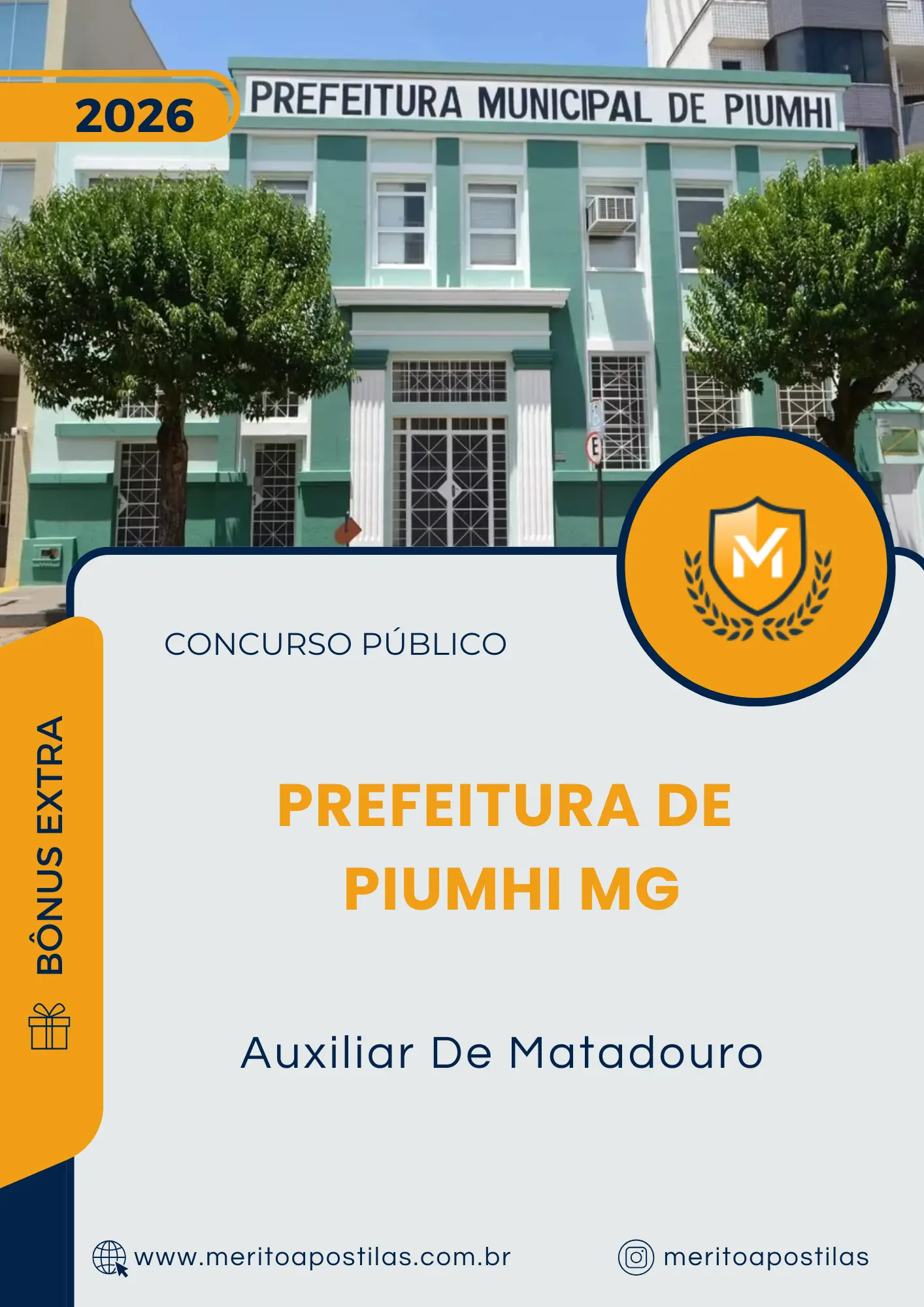 Apostila Auxiliar De Matadouro Prefeitura de Piumhi MG 2026