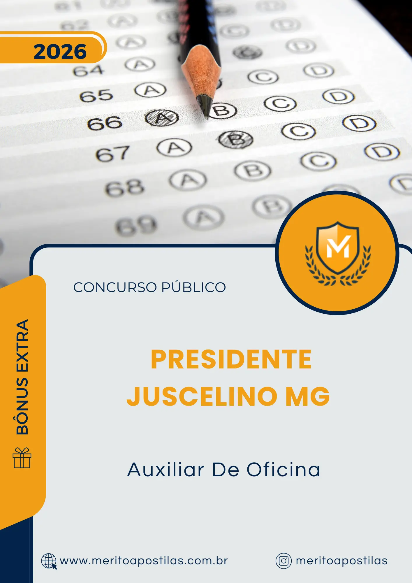 Apostila Auxiliar De Oficina Prefeitura de Presidente Juscelino MG 2026