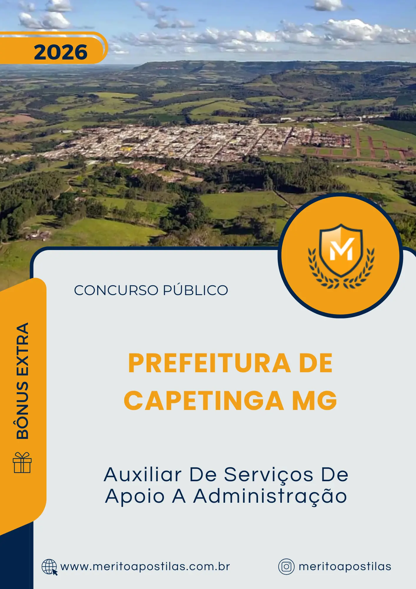 Apostila Auxiliar De Serviços De Apoio A Administração Prefeitura de Capetinga MG 2026