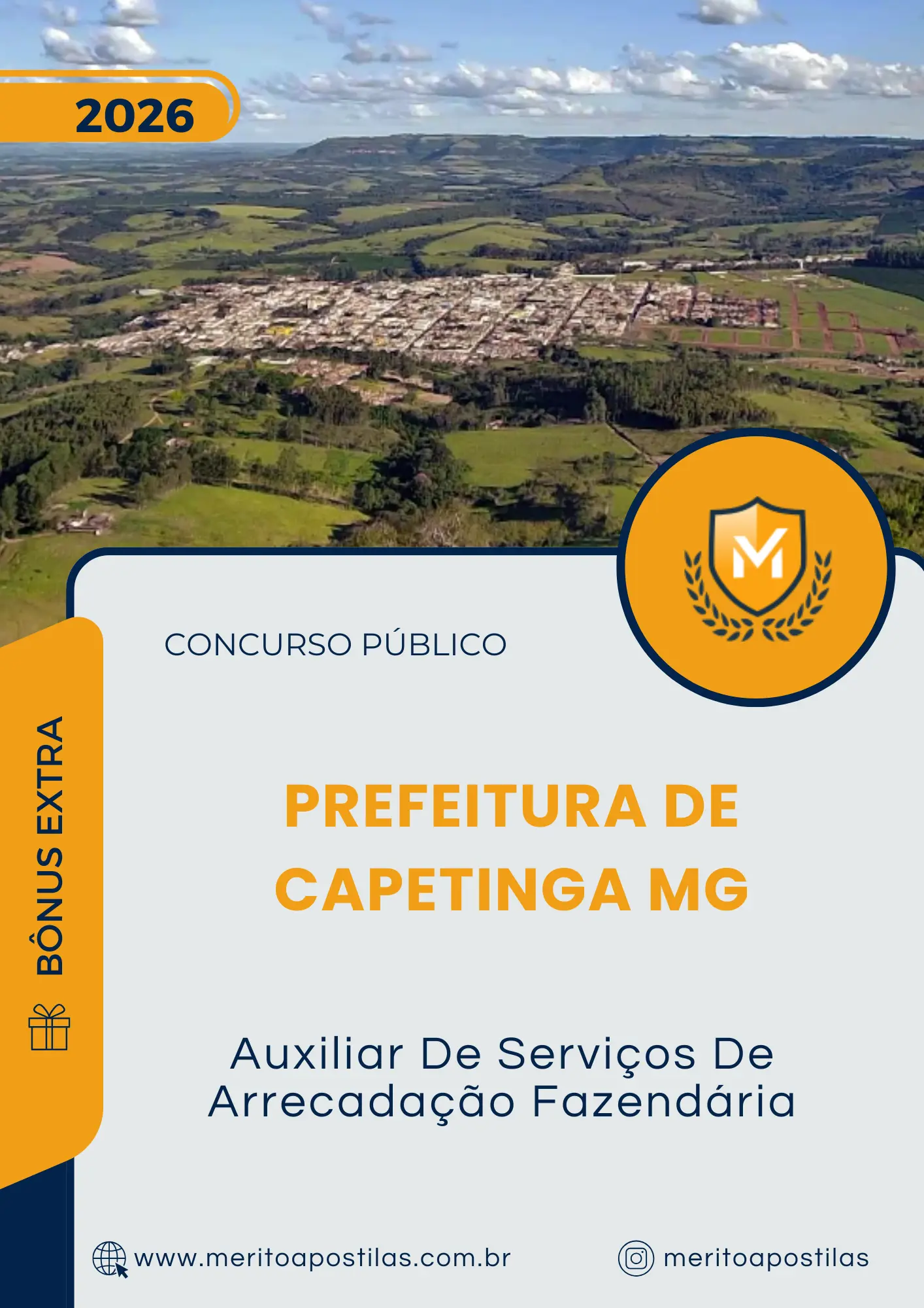 Apostila Auxiliar De Serviços De Arrecadação Fazendária Prefeitura de Capetinga MG 2026