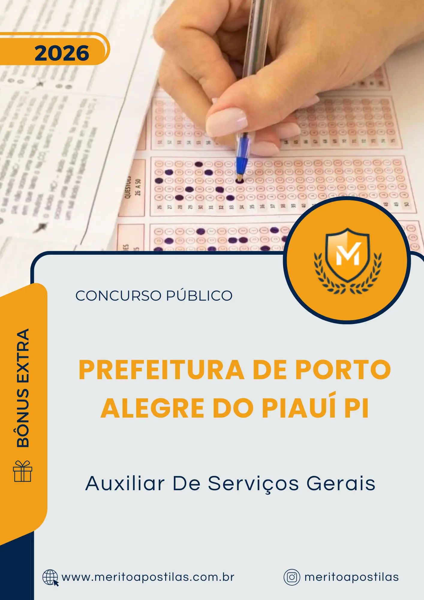 Apostila Auxiliar De Serviços Gerais Prefeitura de Porto Alegre do Piauí PI 2026