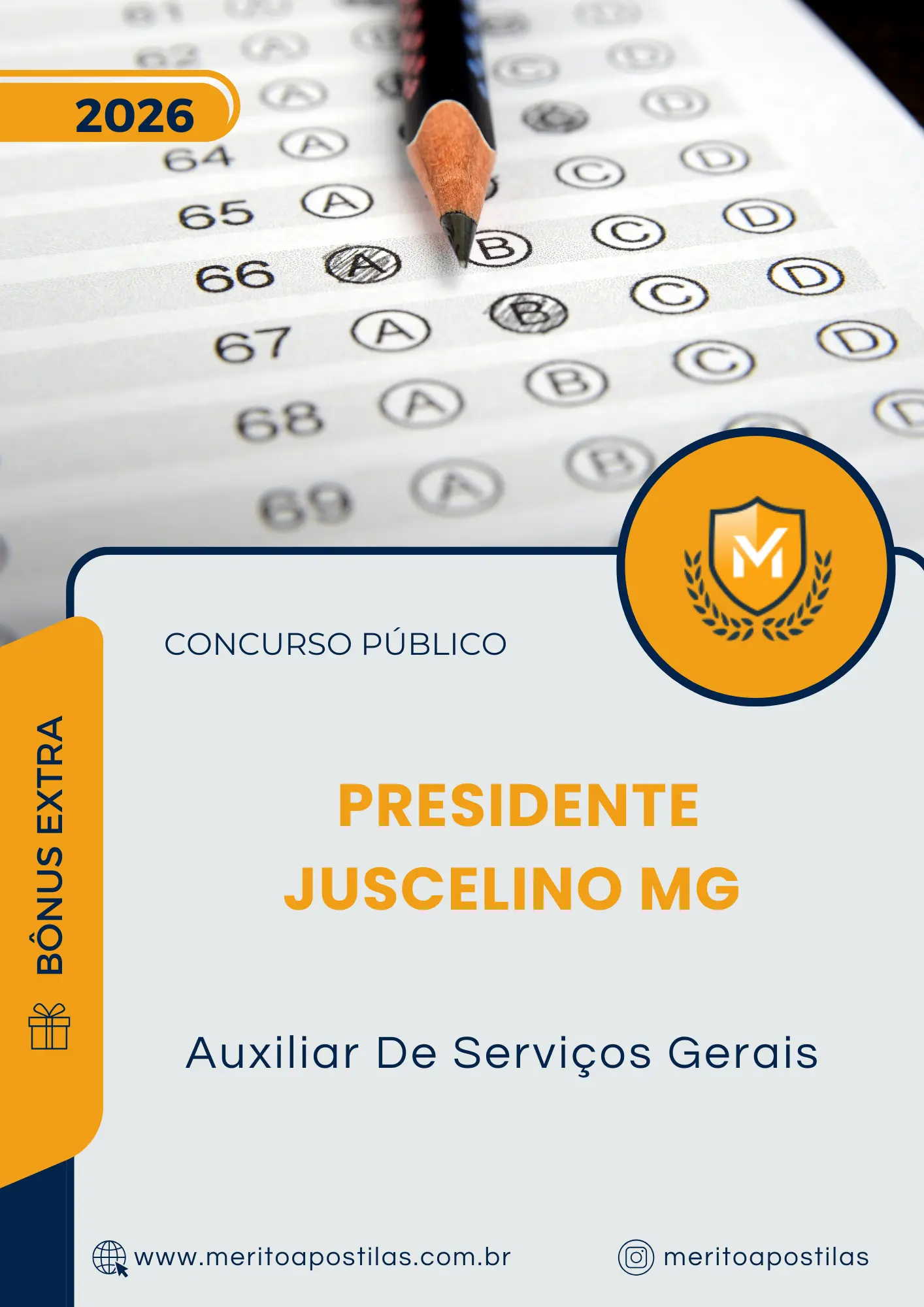 Apostila Auxiliar De Serviços Gerais Prefeitura de Presidente Juscelino MG 2026