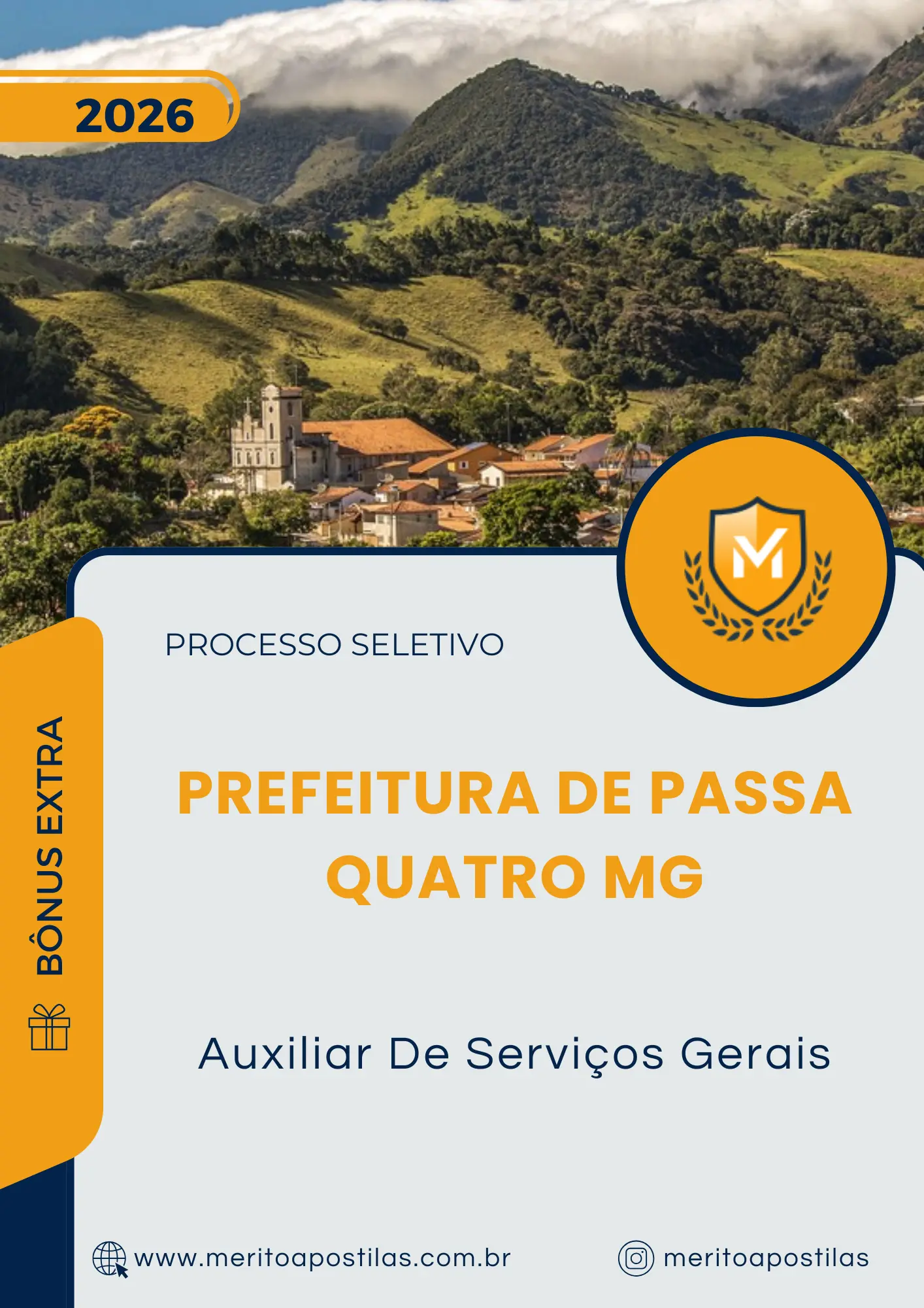 Apostila Auxiliar De Serviços Gerais Prefeitura de Passa Quatro MG 2026