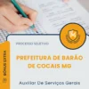 Apostila Auxiliar De Serviços Gerais Prefeitura de Barão de Cocais MG 2025