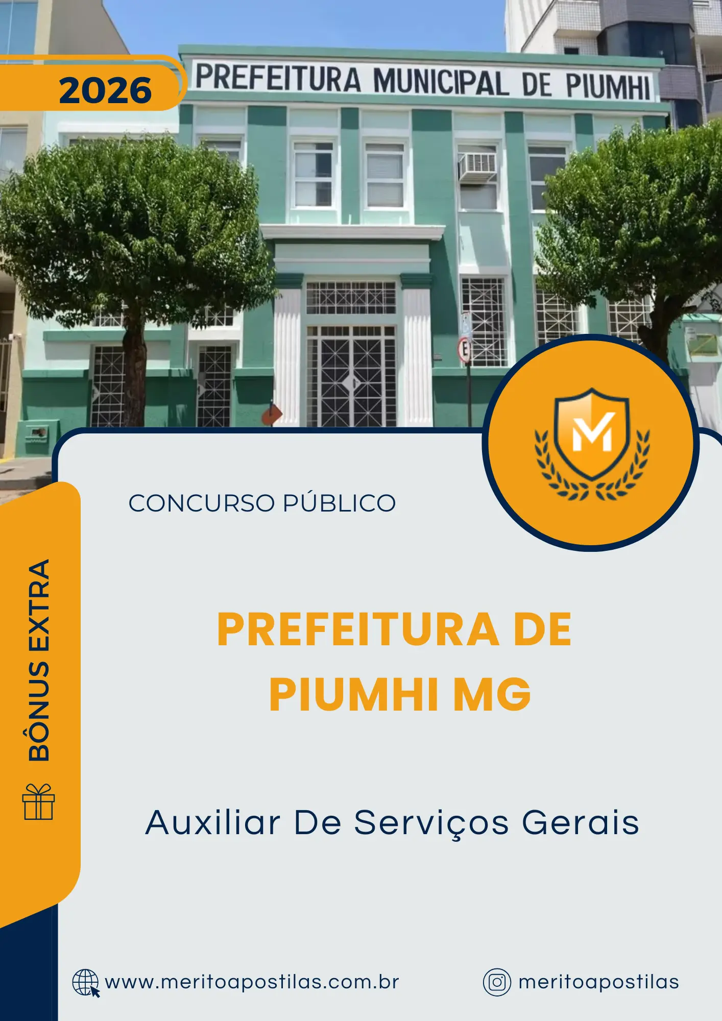 Apostila Auxiliar De Serviços Gerais Prefeitura de Piumhi MG 2026