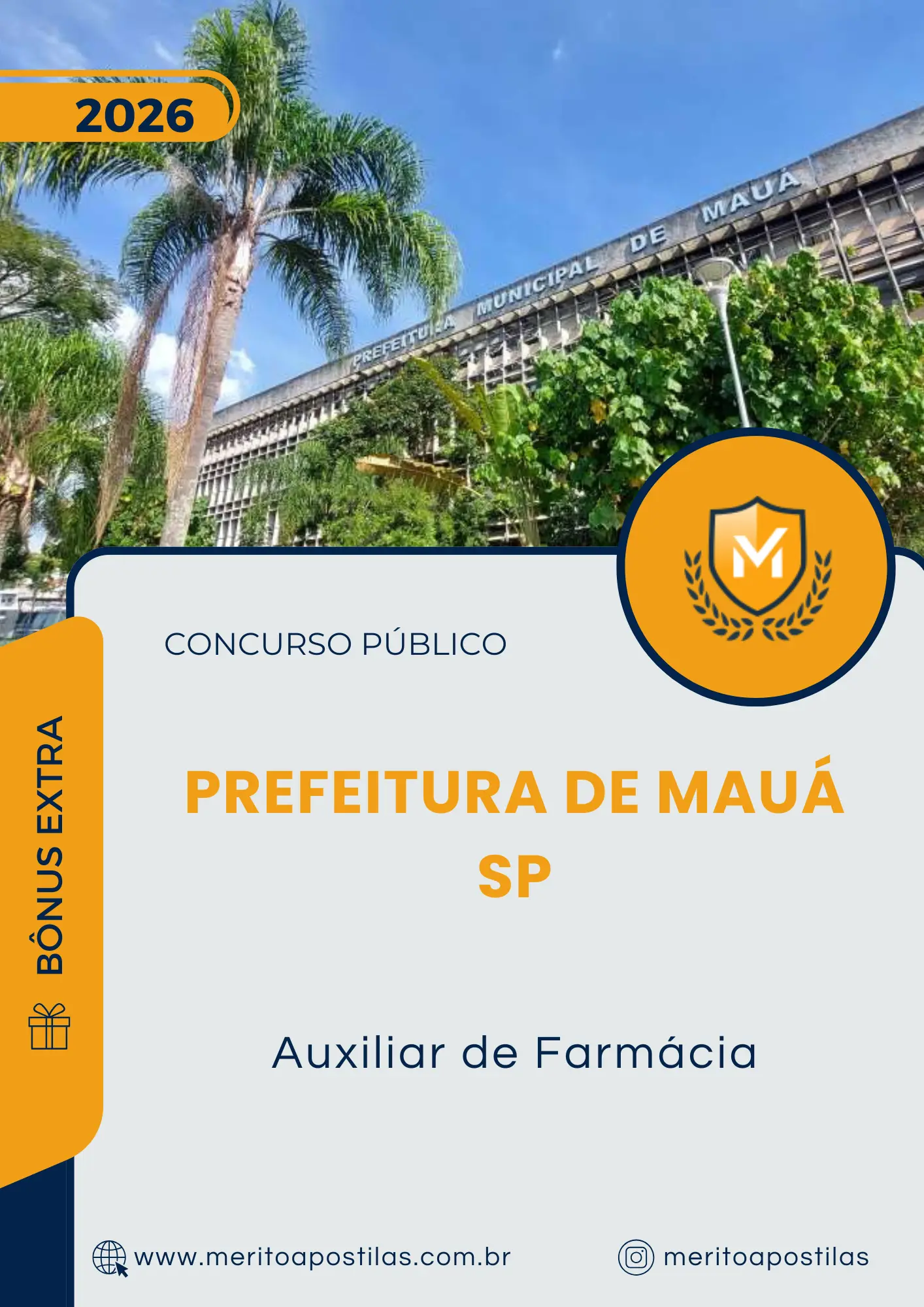 Apostila Auxiliar de Farmácia Prefeitura de Mauá SP 2026