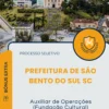 Apostila Auxiliar de Operações Fundação Cultural Prefeitura de São Bento do Sul SC 2026