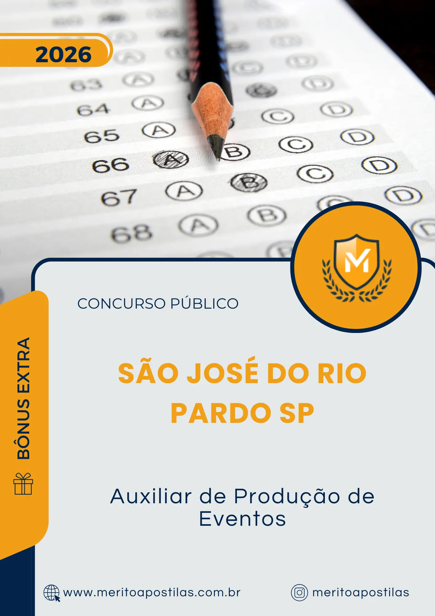 Apostila Auxiliar de Produção de Eventos Prefeitura de São José do Rio Pardo SP 2026
