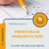 Apostila Auxiliar de Serviços Gerais Prefeitura de Armazém SC 2026
