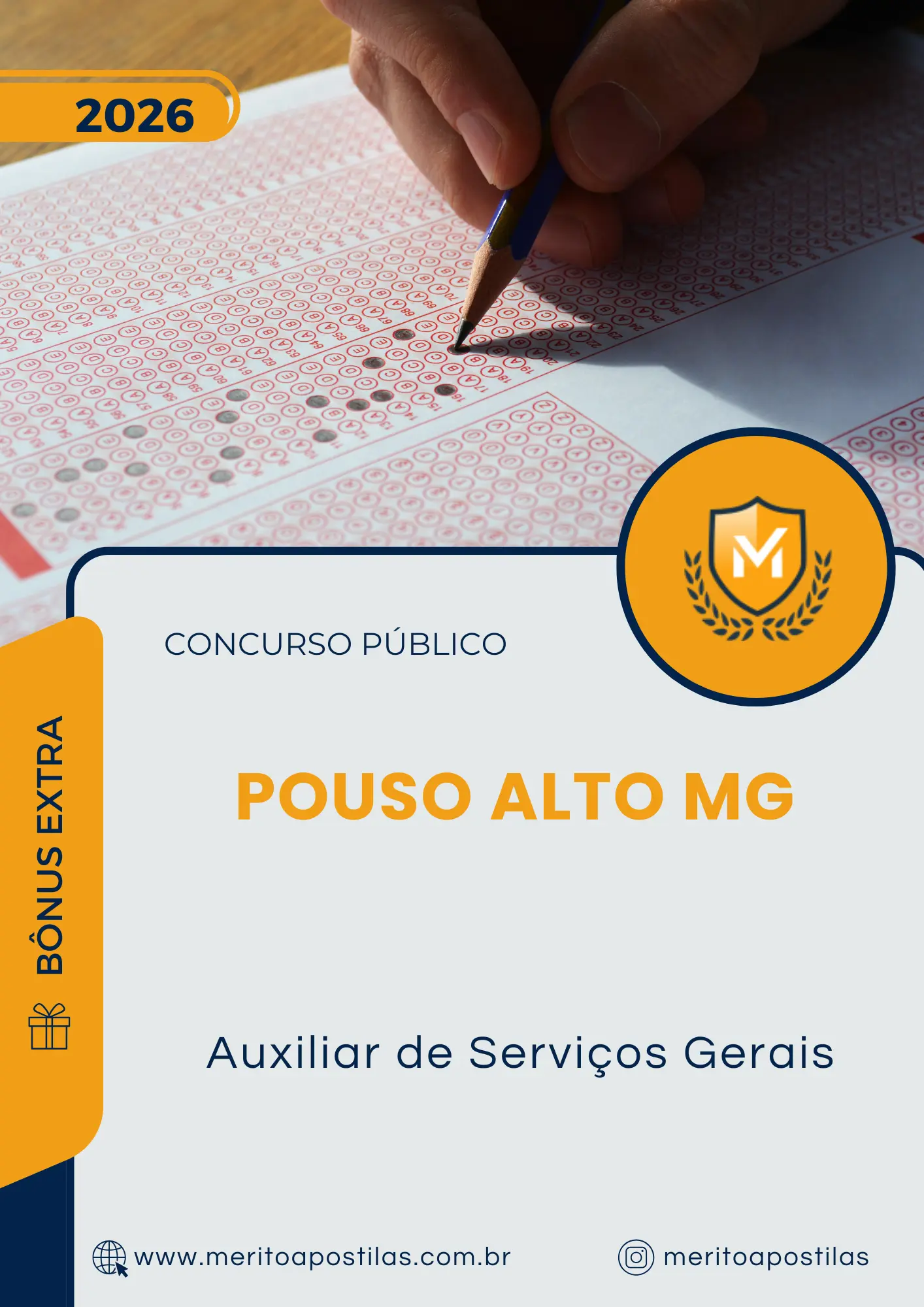 Apostila Auxiliar de Serviços Gerais Câmara de Pouso Alto MG 2026