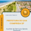 Apostila Auxiliar de Serviços Gerais Feminino Prefeitura de Ilha Comprida SP 2026