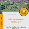 Apostila Auxiliar de Serviços Gerais Zelador Prefeitura de São Raimundo Nonato PI 2026