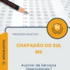Apostila Auxiliar de Serviços Operacionais I Prefeitura de Chapadão do Sul MS 2025