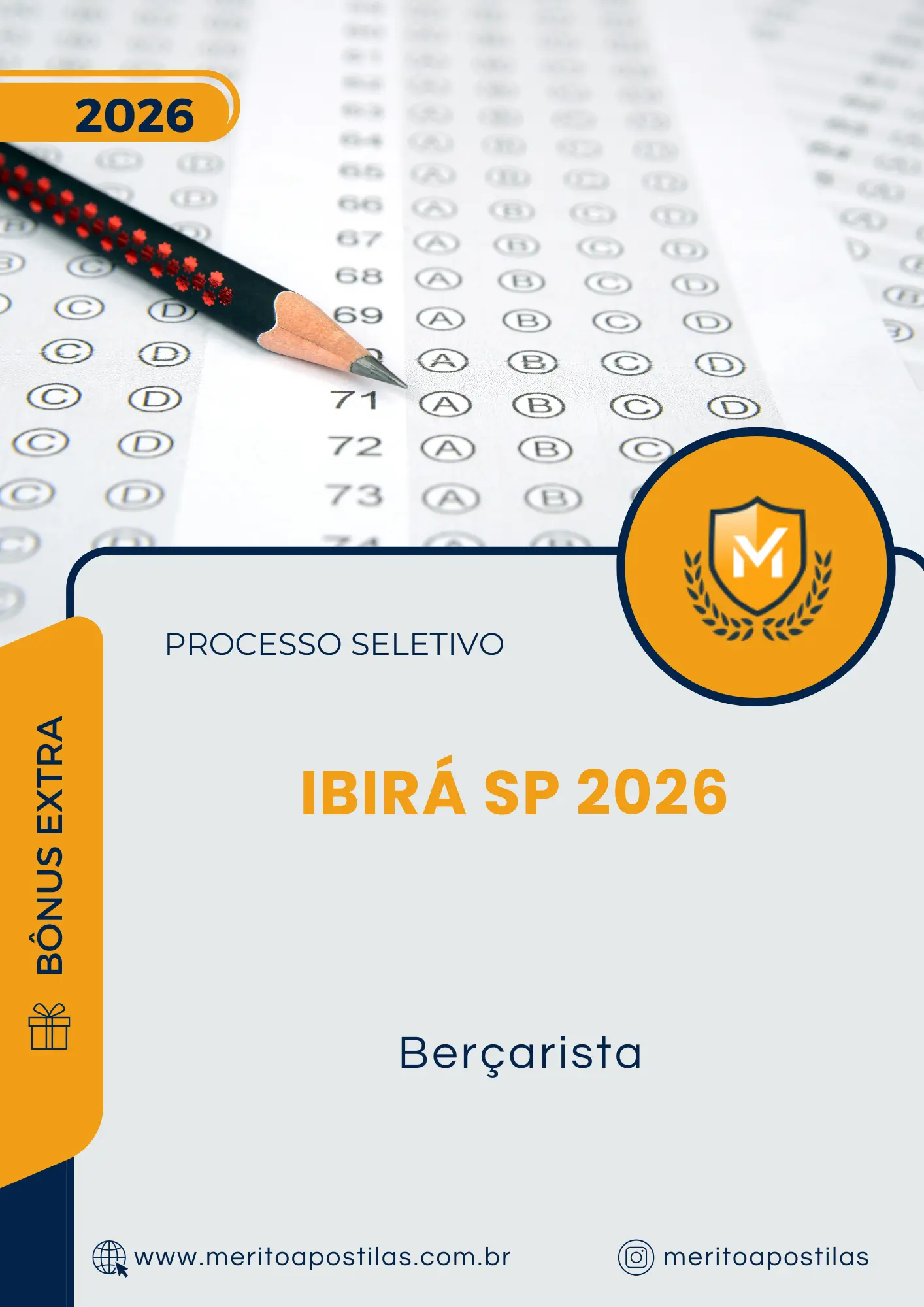 Apostila Berçarista Prefeitura de Ibirá SP 2026