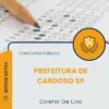 Apostila Coletor De Lixo Prefeitura de Cardoso SP 2026