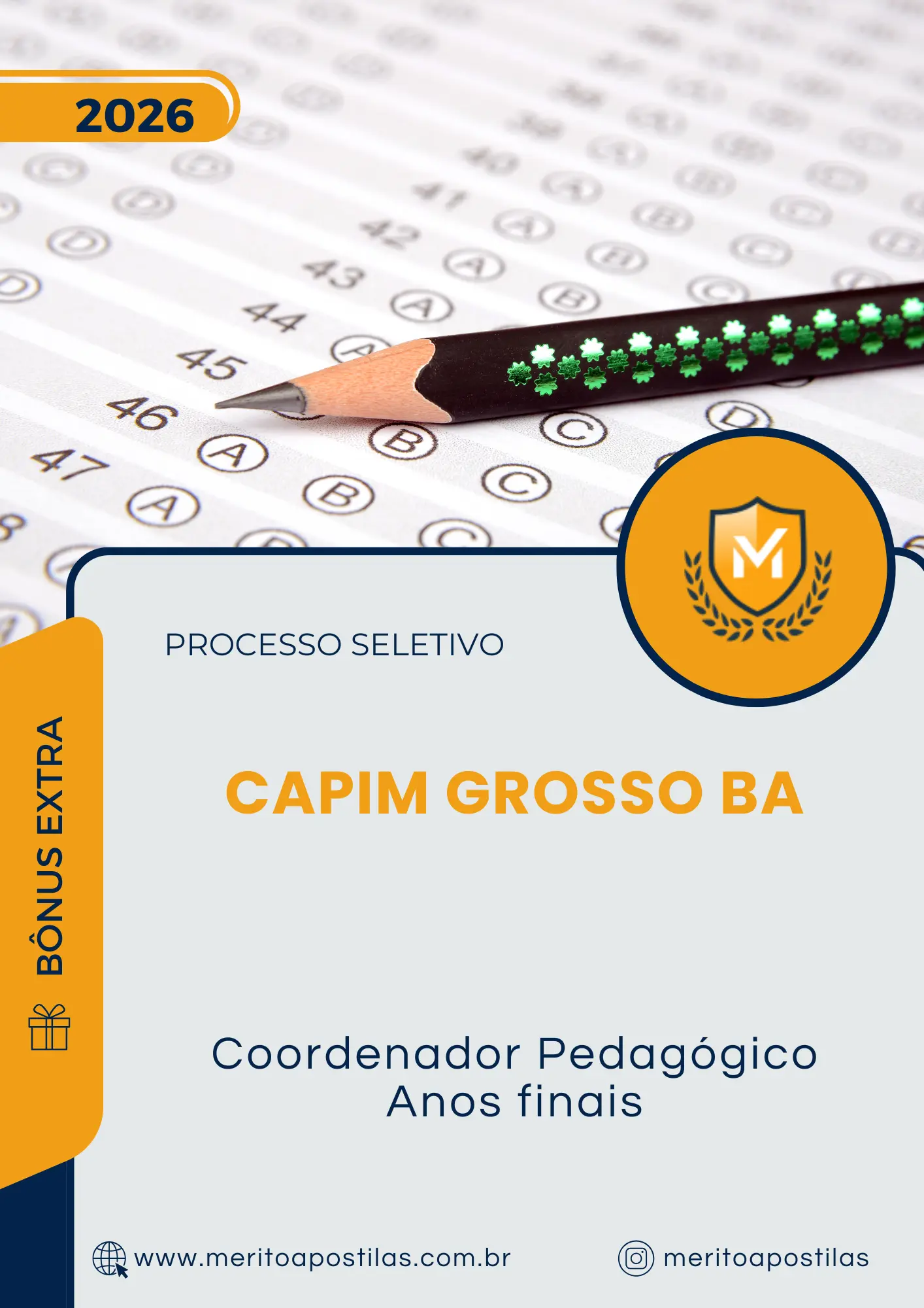 Apostila Coordenador Pedagógico Anos finais Prefeitura de Capim Grosso BA 2026