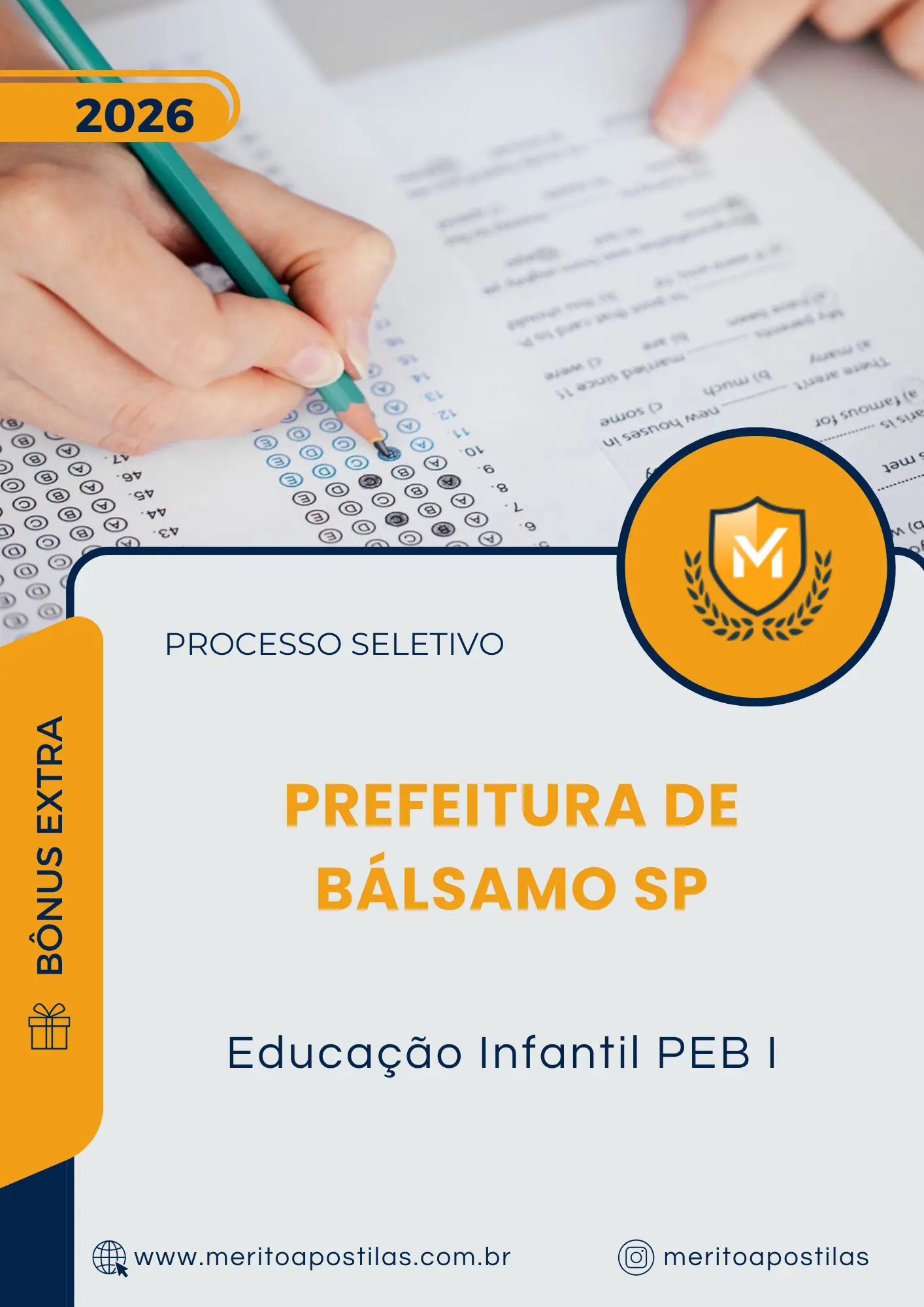 Apostila Educação Infantil PEB I Prefeitura de Bálsamo SP 2026