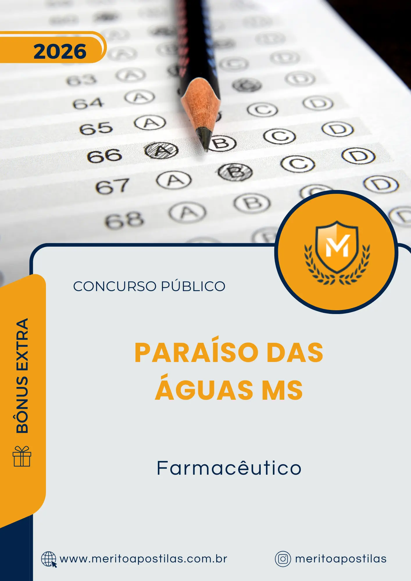 Apostila Farmacêutico Prefeitura de Paraíso das Águas MS 2026