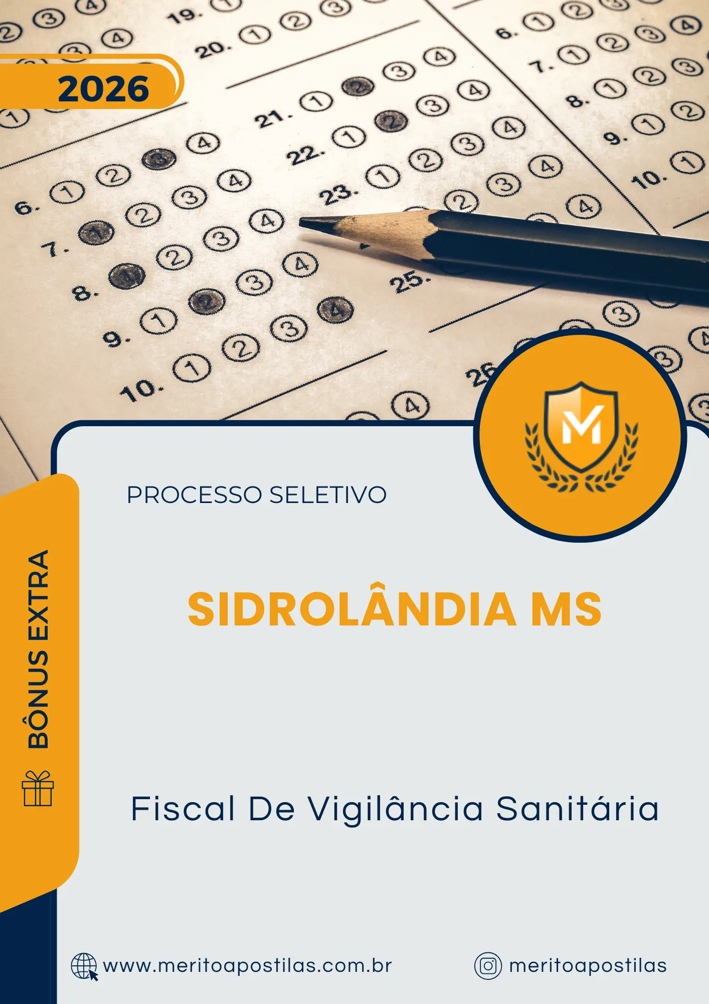 Apostila Fiscal De Vigilância Sanitária Prefeitura de Sidrolândia MS 2026