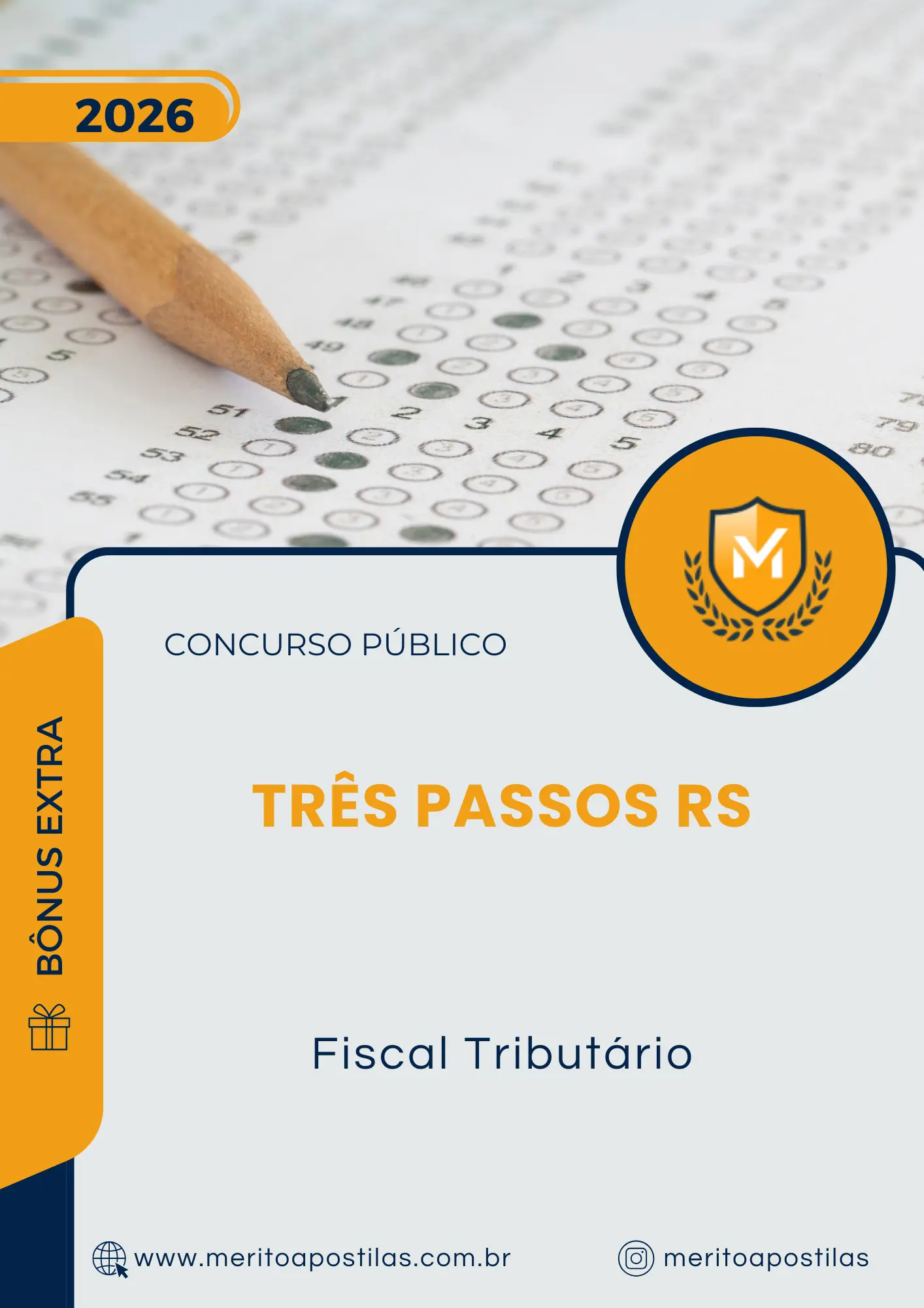 Apostila Fiscal Tributário Prefeitura de Três Passos RS 2026
