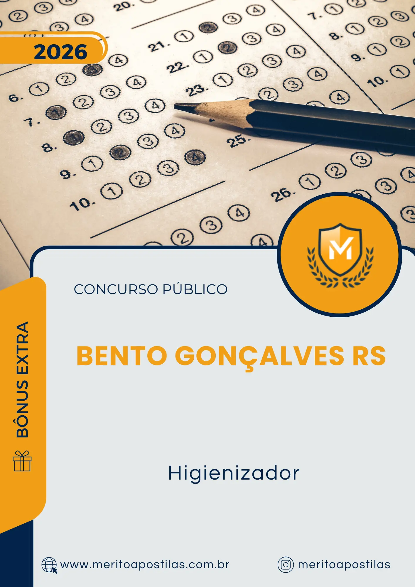 Apostila Higienizador Prefeitura de Bento Gonçalves RS 2026