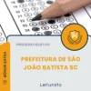 Apostila Leiturista Prefeitura de São João Batista SC 2026