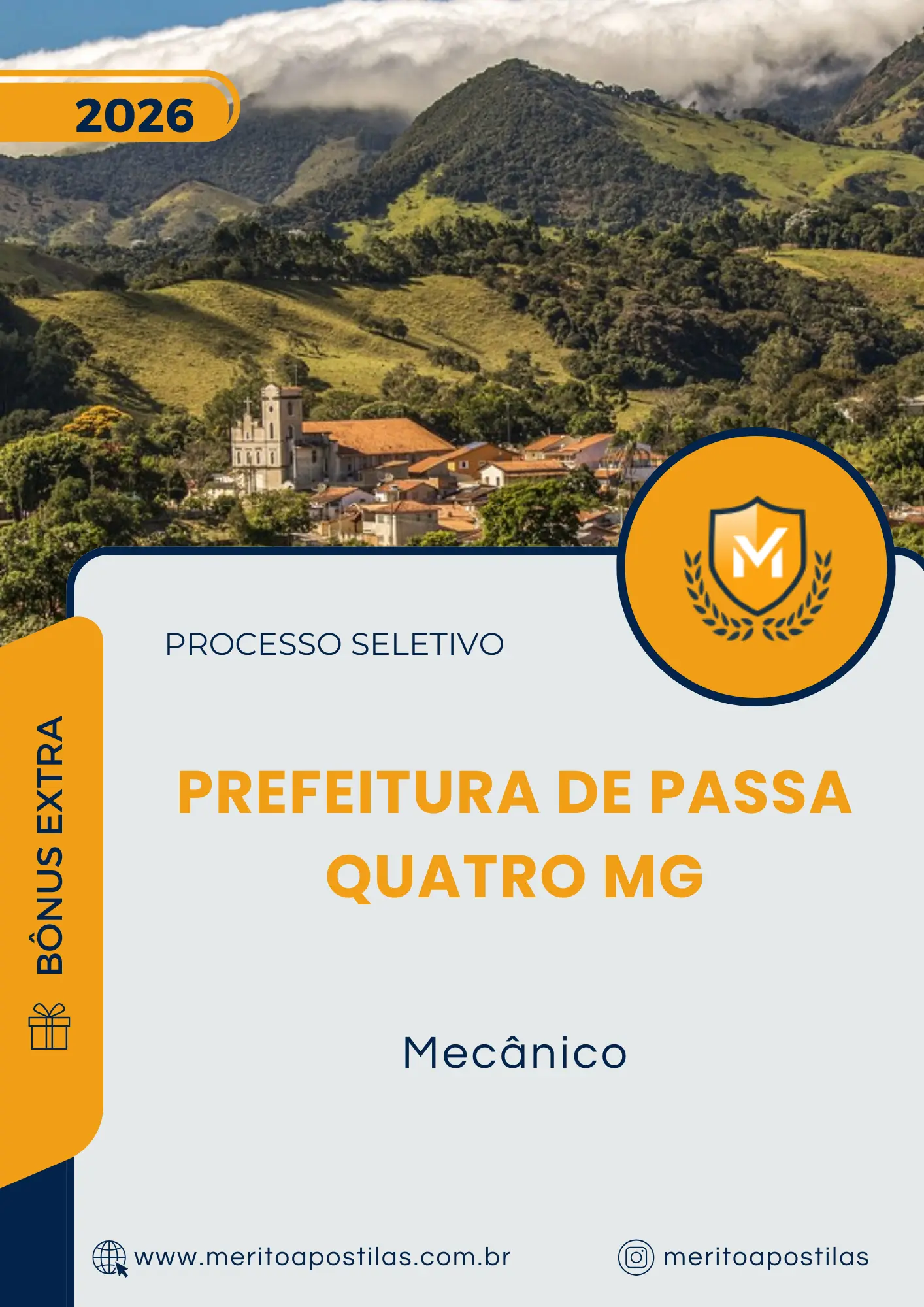 Apostila Mecânico Prefeitura de Passa Quatro MG 2026