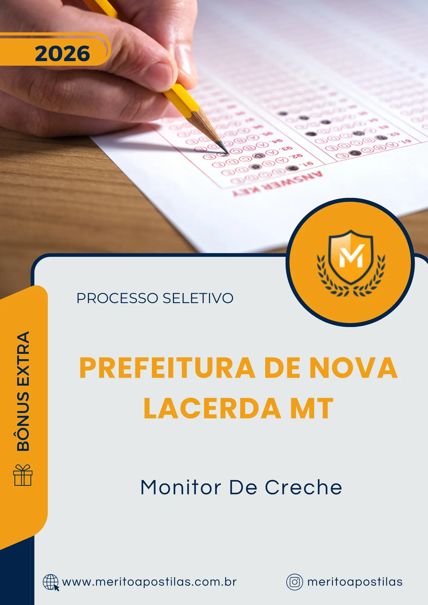 Apostila Monitor De Creche Prefeitura de Nova Lacerda MT 2026