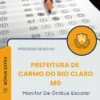 Apostila Monitor De Ônibus Escolar Prefeitura de Carmo do Rio Claro MG 2026