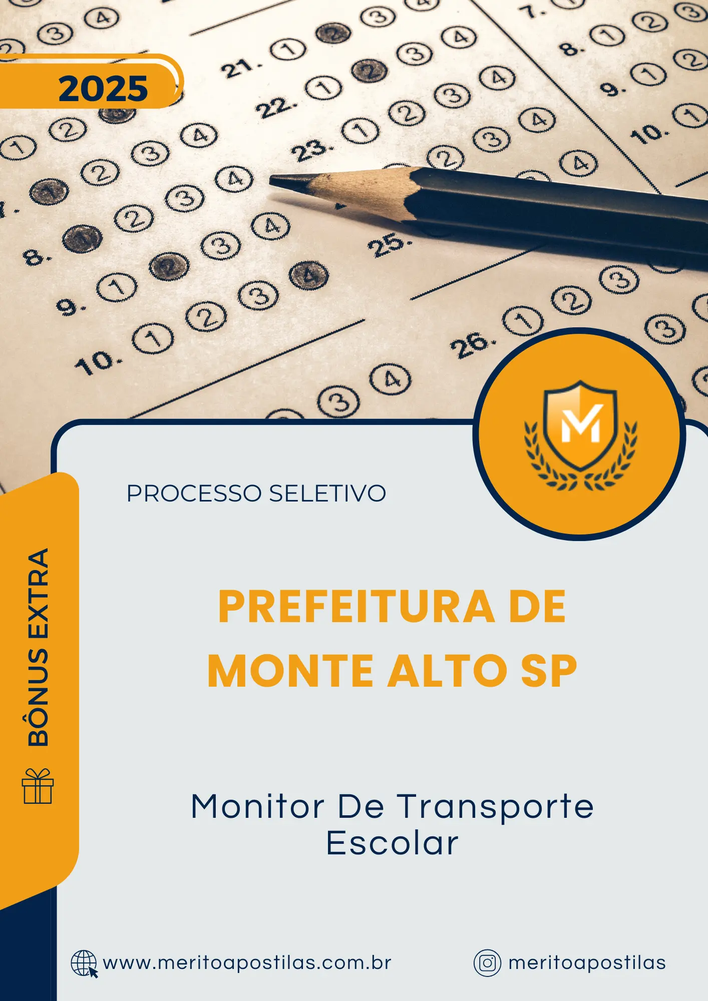 Apostila Monitor De Transporte Escolar Prefeitura de Monte Alto SP 2025