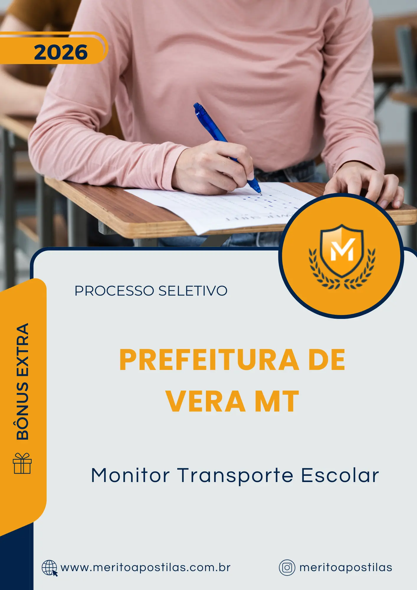 Apostila Monitor Transporte Escolar Prefeitura de Vera MT 2026