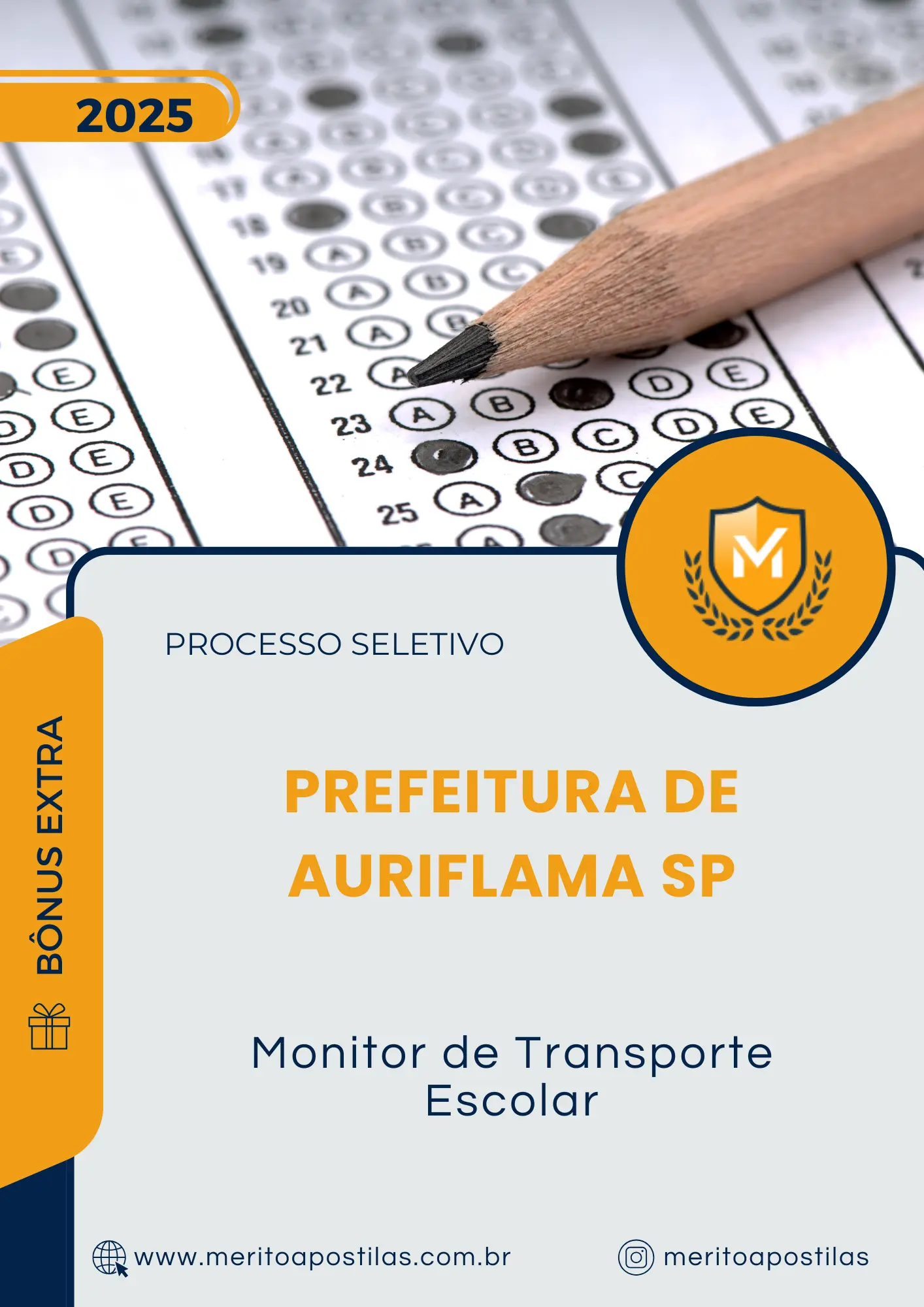 Apostila Monitor de Transporte Escolar Prefeitura de Auriflama SP 2025