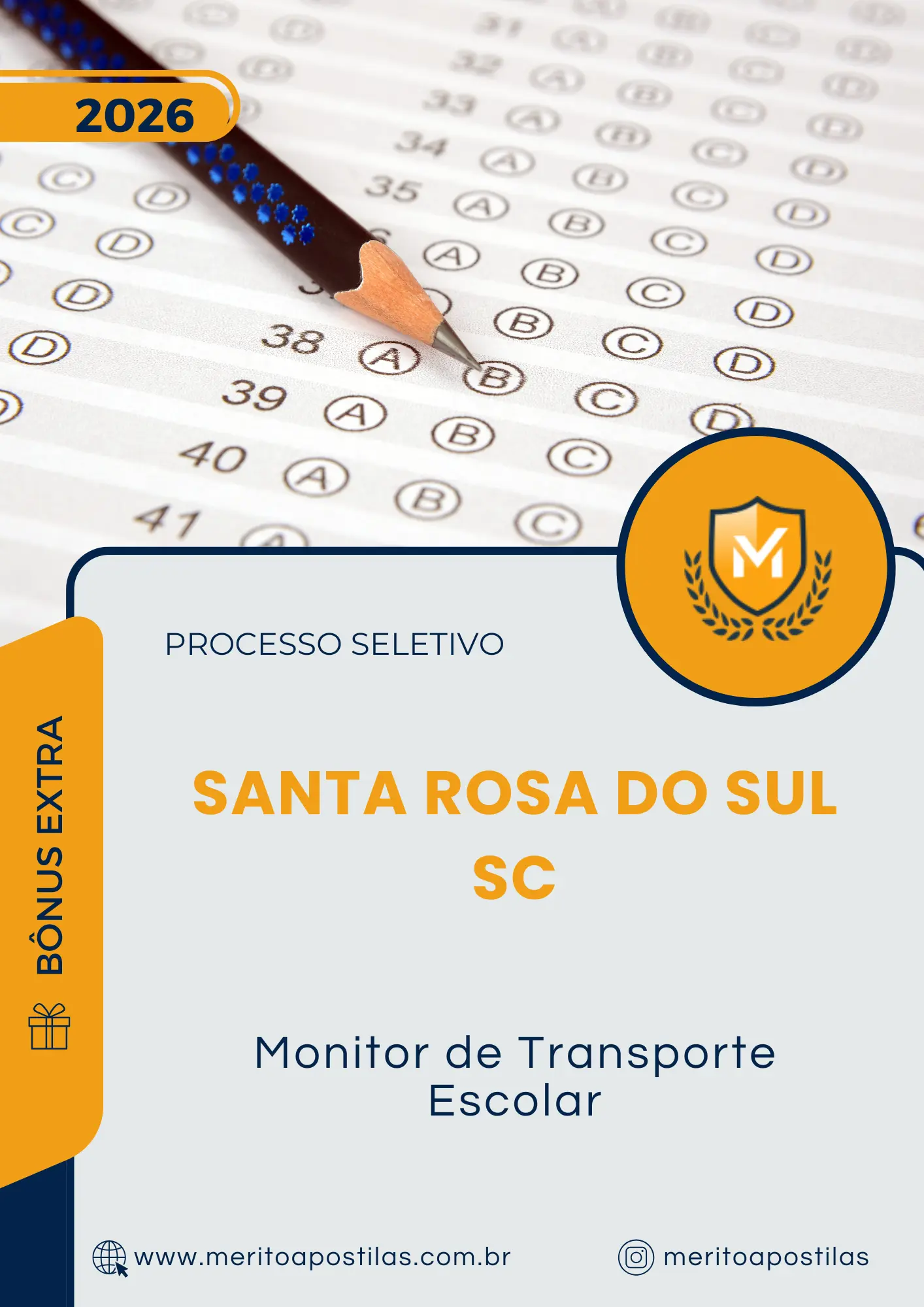 Apostila Monitor de Transporte Escolar Prefeitura de Santa Rosa do Sul SC 2026